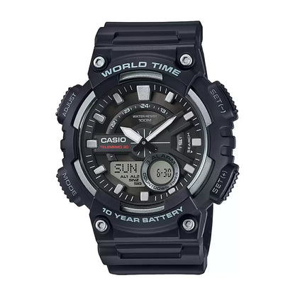 Casio YOUTH AEQ-110W-1AVDF - AD207 Black Analog-Digital - Men's Watch