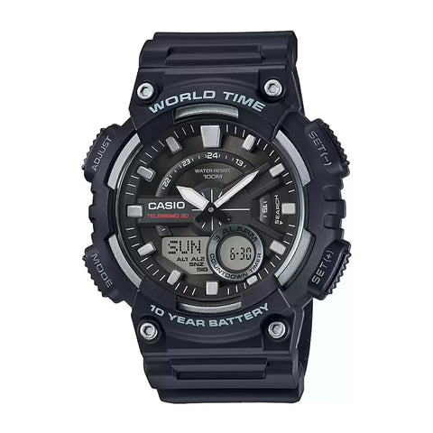 Casio YOUTH AEQ-110W-1AVDF - AD207 Black Analog-Digital - Men's Watch - Buy Now at Sai Creations Watches