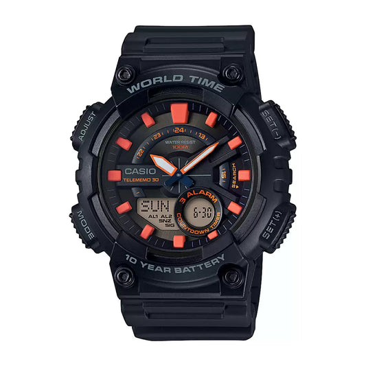 Casio YOUTH AEQ-110W-1A2VDF - AD221 Black Analog-Digital - Men's Watch