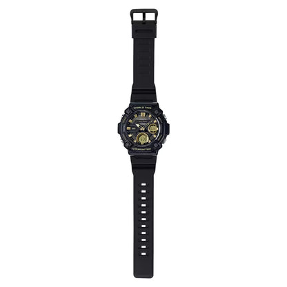 Casio YOUTH AEQ-120W-9AVDF - AD264 Black Analog-Digital - Men's Watch