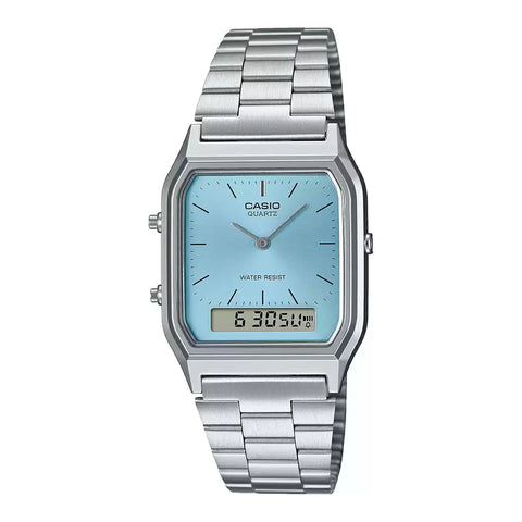 Casio VINTAGE COLLECTION AQ-230A-2A1MQYDF - AD270 Grey Analog-Digital - Unisex Watch - Buy Now at Sai Creations Watches