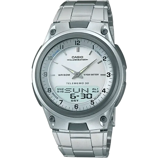 Casio AW-80D-7AVDF AD62 Youth Series Analog-Digital White Dial Men's Watch