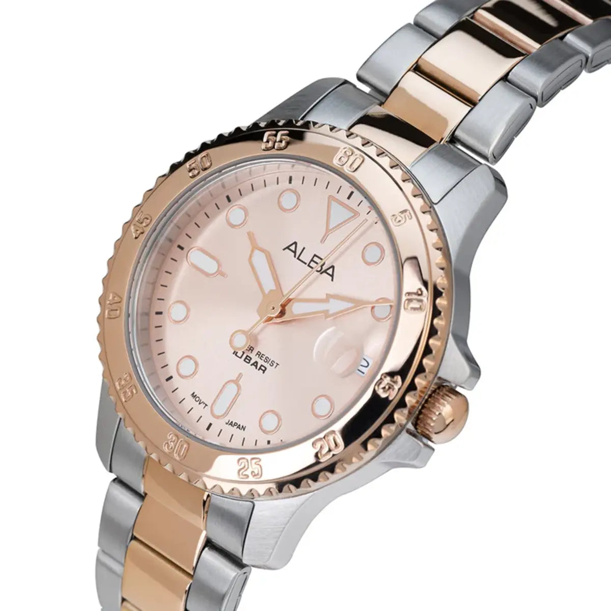 ALBA Quartz Light Pink Dial Analog Women's Watch AG8Q34X1