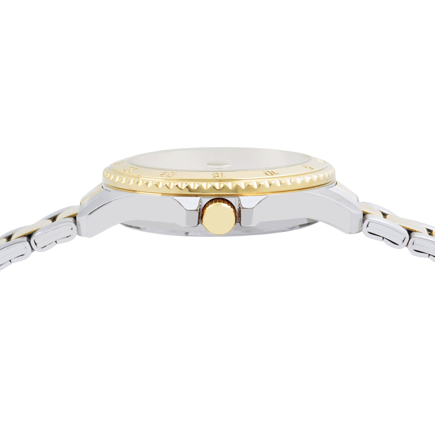 ALBA 34mm Silver-White Dial with Gold Bezel Women's Watch AG8Q36X1