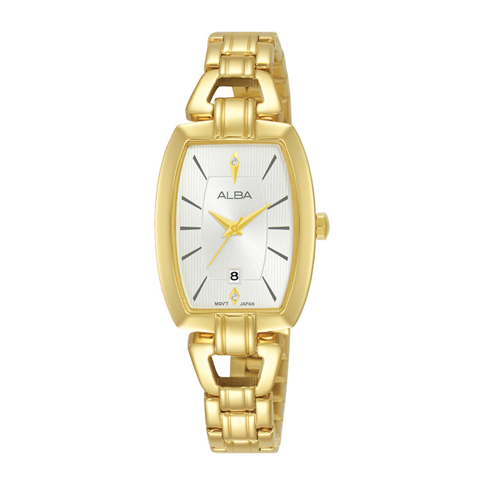 ALBA Silver white patterned dial Ladies Watch - AH7AU6X1
