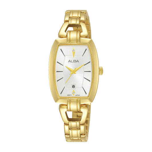 ALBA Silver white patterned dial Ladies Watch - AH7AU6X1