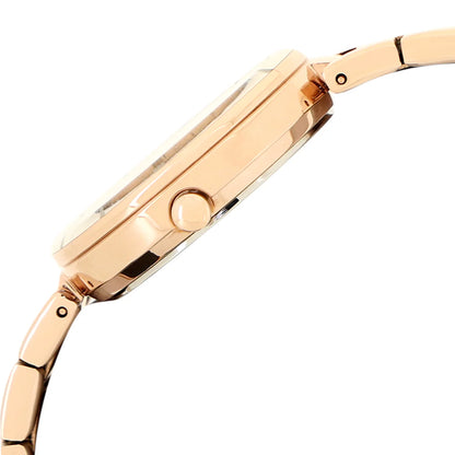 ALBA White Mother of Pearl With Rose Gold Strap Ladies Watch - AH7AW6X1