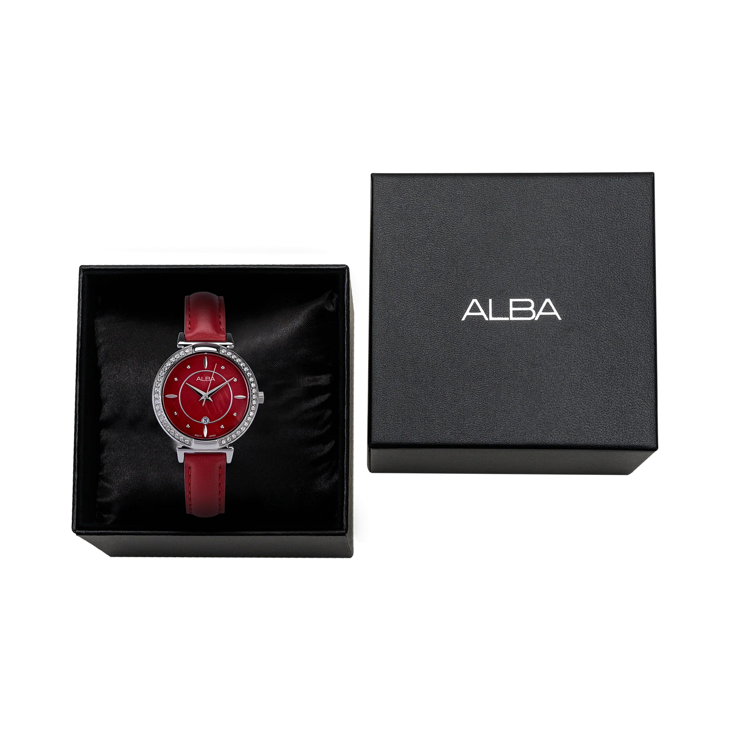 ALBA Red MOP dial Ladies Watch - AH7BG1X1