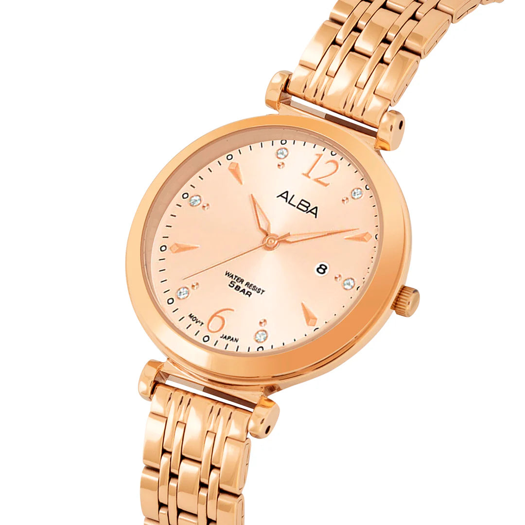 ALBA Metallic Rose Ladies Watch - AH7BV6X1