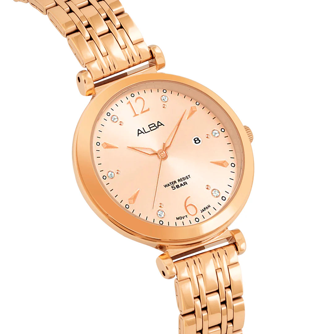 ALBA Metallic Rose Ladies Watch - AH7BV6X1