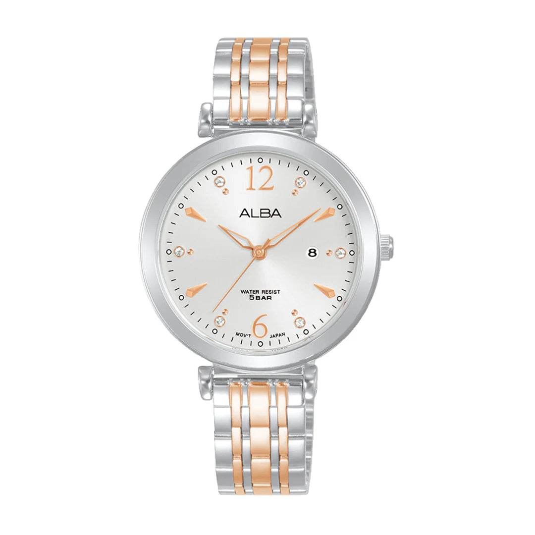 ALBA Pearl White Ladies Watch - AH7BV9X1
