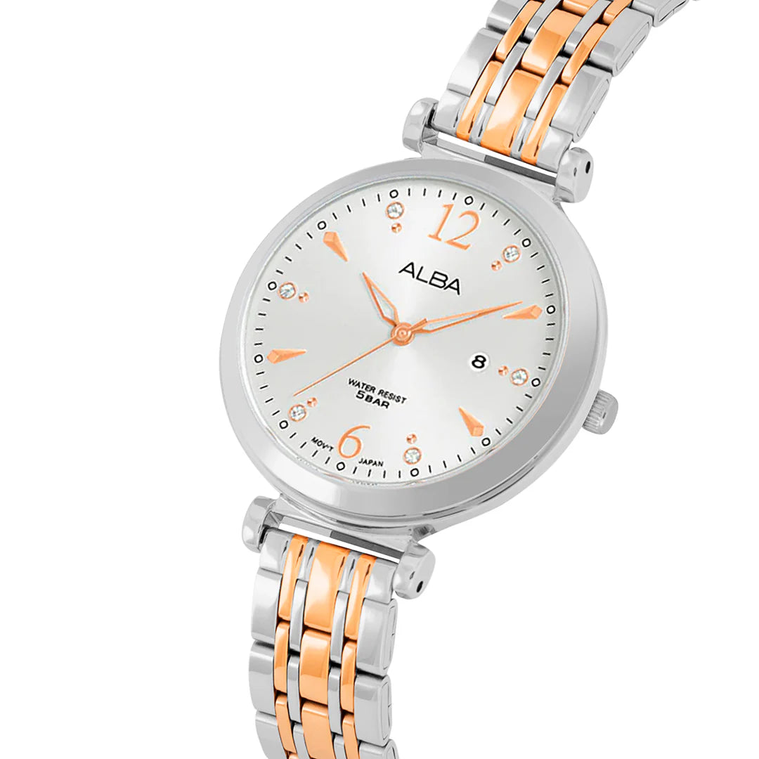 ALBA Pearl White Ladies Watch - AH7BV9X1