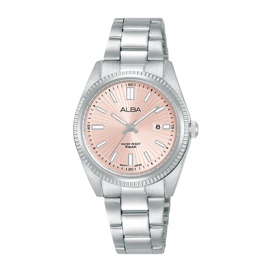 ALBA Pink patterned dial Ladies Watch AH7CL5X1