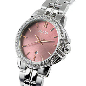 ALBA Foxy Brown Dial Ladies Watch with Crystals  AH7CX5X1