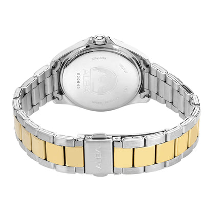 ALBA White Mother Of Pearl Patterned Dial Women's Watch AH7DV3X1