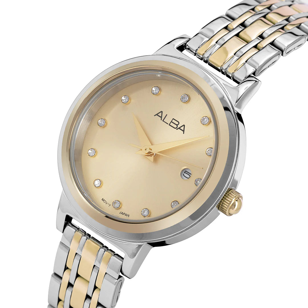ALBA Champagne Dial Analog Women's Watch AH7EA4X1