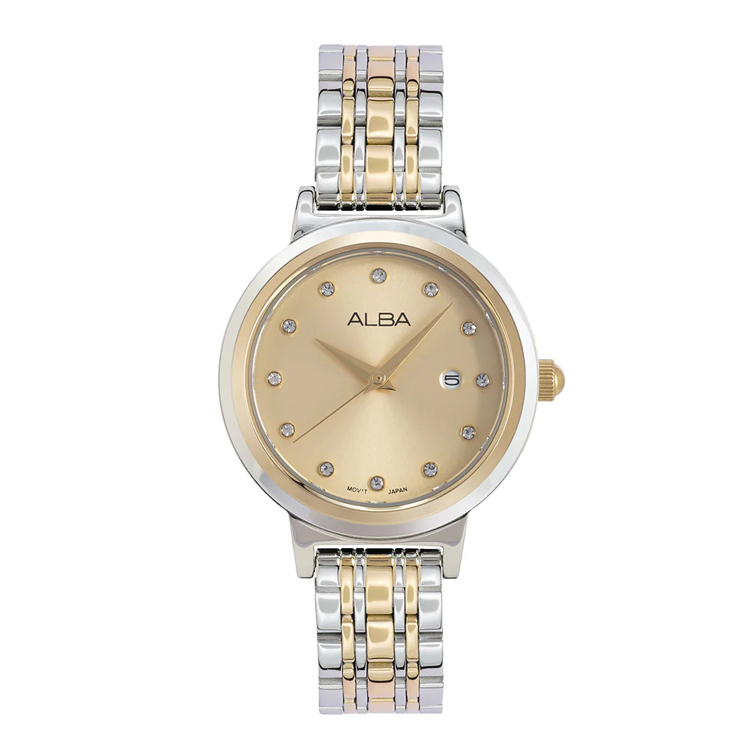 ALBA Champagne Dial Analog Women's Watch AH7EA4X1