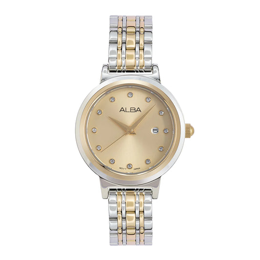 ALBA Champagne Dial Analog Women's Watch AH7EA4X1