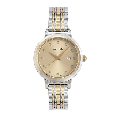 ALBA Champagne Dial Analog Women's Watch AH7EA4X1 - Buy Now at Sai Creations Watches