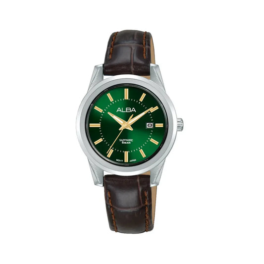 ALBA Quartz Deep Green Dial Analog Women's Watch AH7EF5X1