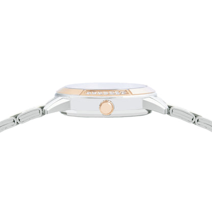 ALBA Sparkling Bezel with Silver-White Sunray Dial Women's Watch AH7EM2X1