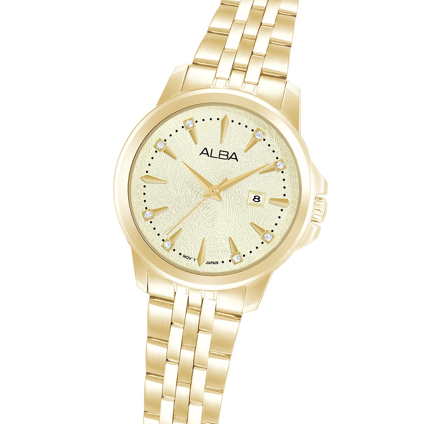 ALBA 32mm Full Body Gold Watch Women's Watch AH7EX4X1