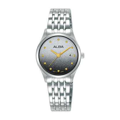 ALBA Quartz Grey Dial Analog Stainless Steel Women's Watch AH7EZ1X1
