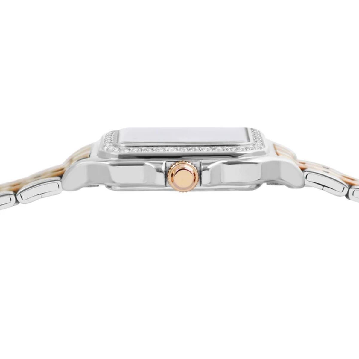 ALBA Crystal Square Brown Dial Analog Women's Watch AH7FE5X1