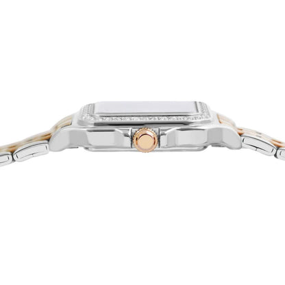 ALBA Crystal Square Brown Dial Analog Women's Watch AH7FE5X1