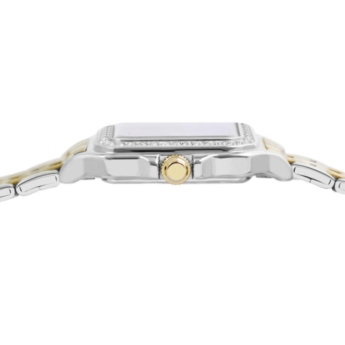 ALBA Crystal Square Silver Dial Analog Women's Watch AH7FE7X1