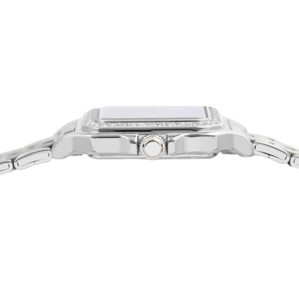 ALBA Crystal Square Light Blue Dial Analog Women's Watch AH7FF1X1
