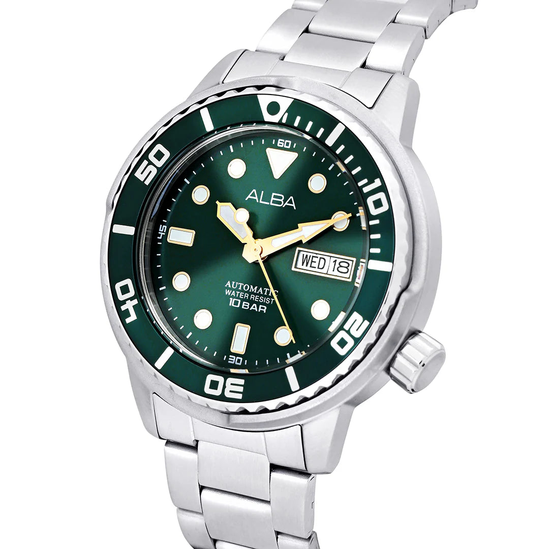 ALBA Mechanical Emerald Green Dial Automatic Men's Watch - AL4243X1