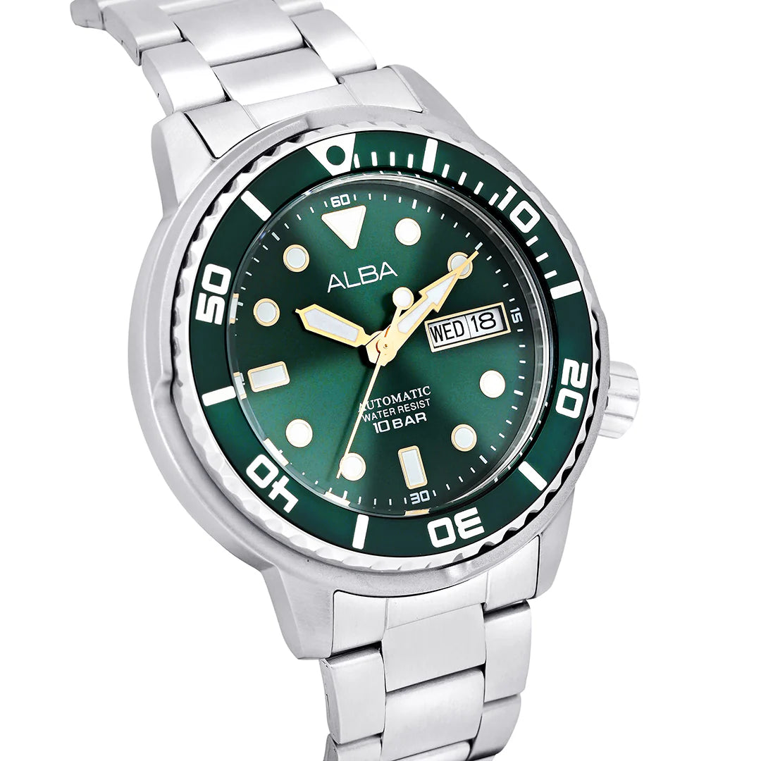 ALBA Mechanical Emerald Green Dial Automatic Men's Watch - AL4243X1