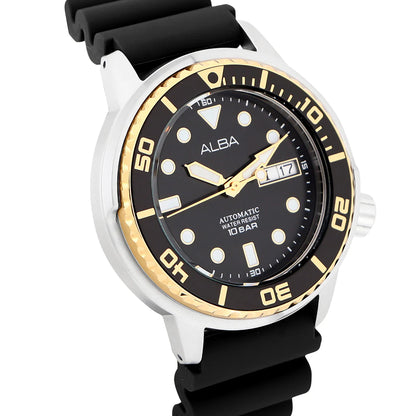 ALBA Mechanical Black Rotating Bezel Automatic Men's Watch - AL4250X1