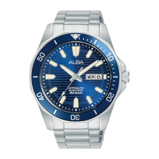 ALBA Mechanical Blue patterned dial Automatic Men's Watch AL4453X1