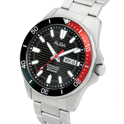 ALBA Noir Dial With Rotating Bezel Automatic Men's Watch - AL4457X1