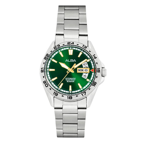 ALBA Deep Green Dial Automatic Men's Watch - AL4471X1 - Buy Now at Sai Creations Watches