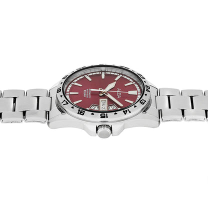 ALBA Red Dial With Metal Strap Automatic Men's Watch - AL4477X1