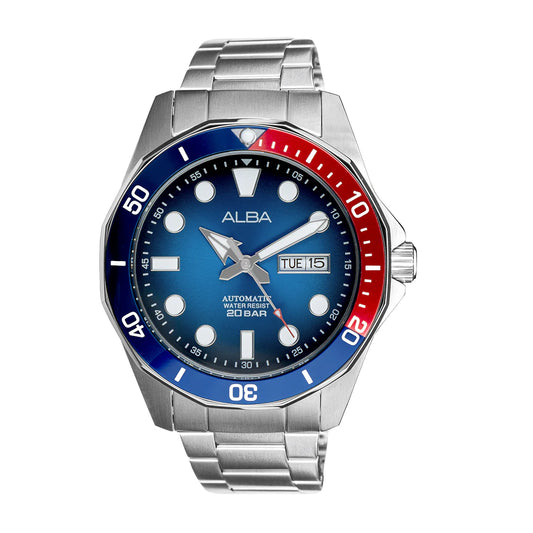 ALBA Blue-Red Gradation Dial Automatic Men's Watch AL4541X1
