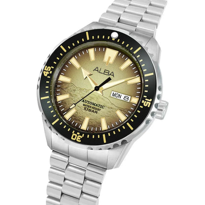 ALBA Mechanical Gold Dial Analog Automatic Men's Watch AL4733X1