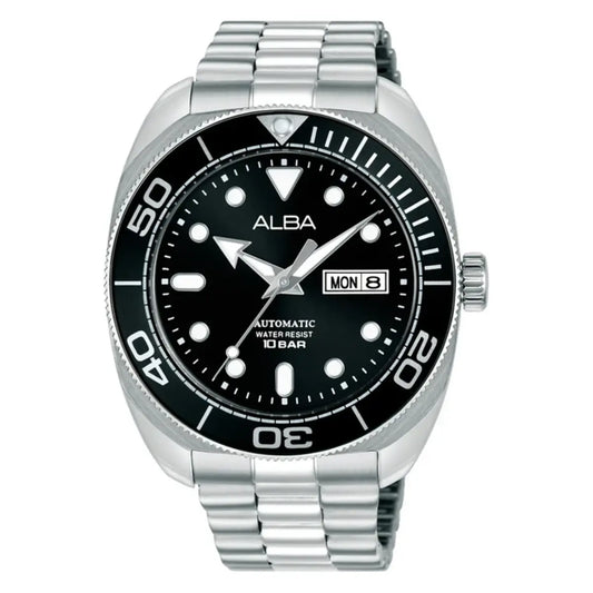 ALBA Sports Black Dial Analog Automatic Men's Watch AL4825X1