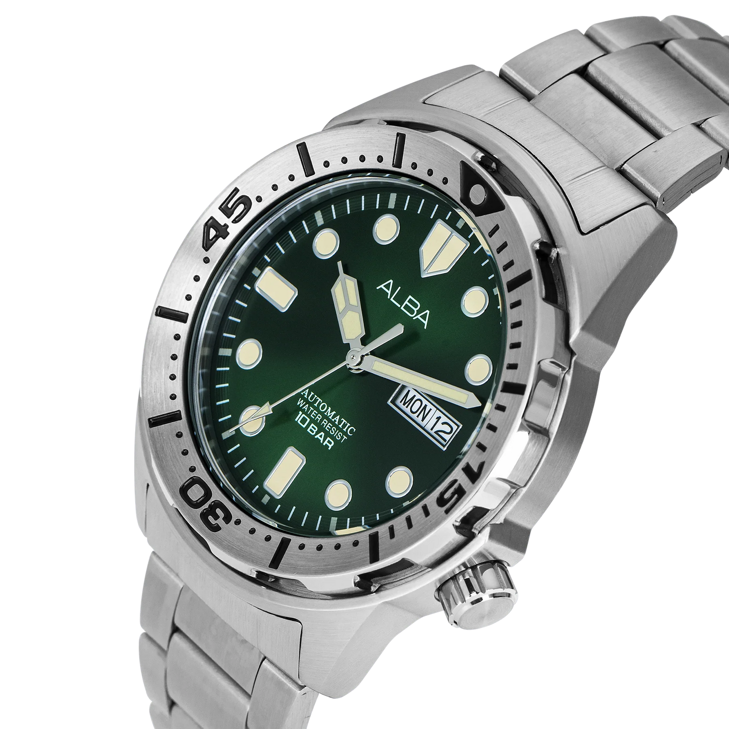 ALBA Mechanical Green Dial Automatic Men's Watch - AL4371X1