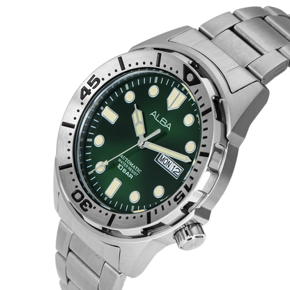 ALBA Mechanical Green Dial Automatic Men's Watch - AL4371X1