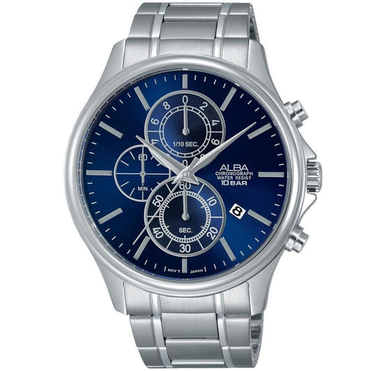 ALBA Quartz Blue Dial Analog Chronograph Men's Watch AM3415X1