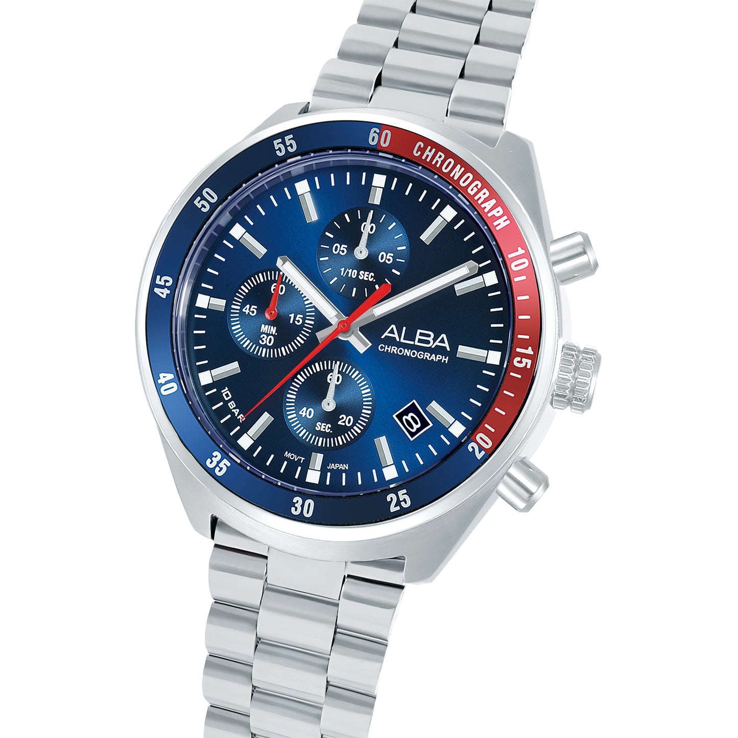 ALBA 43mm Active Quartz Chronograph Timepiece for Men AM3A37X1