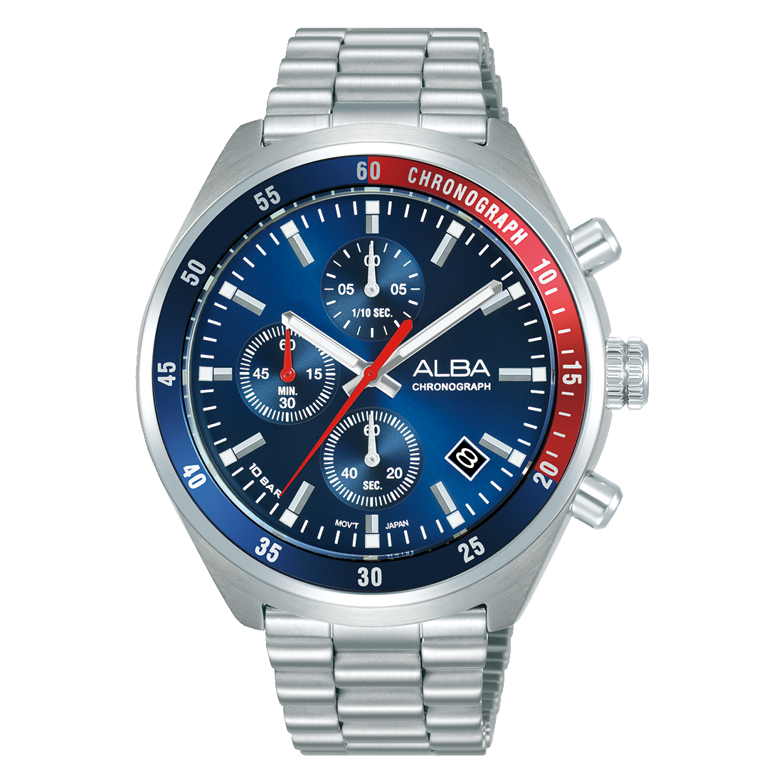 ALBA 43mm Active Quartz Chronograph Timepiece for Men AM3A37X1