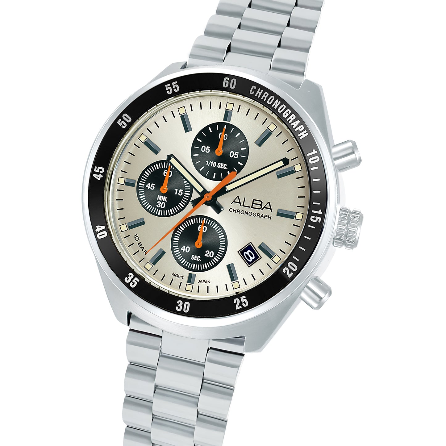 ALBA 43mm Beige Active Quartz Chronograph Men AM3A41X1