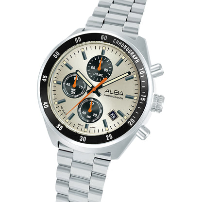 ALBA 43mm Beige Active Quartz Chronograph Men AM3A41X1