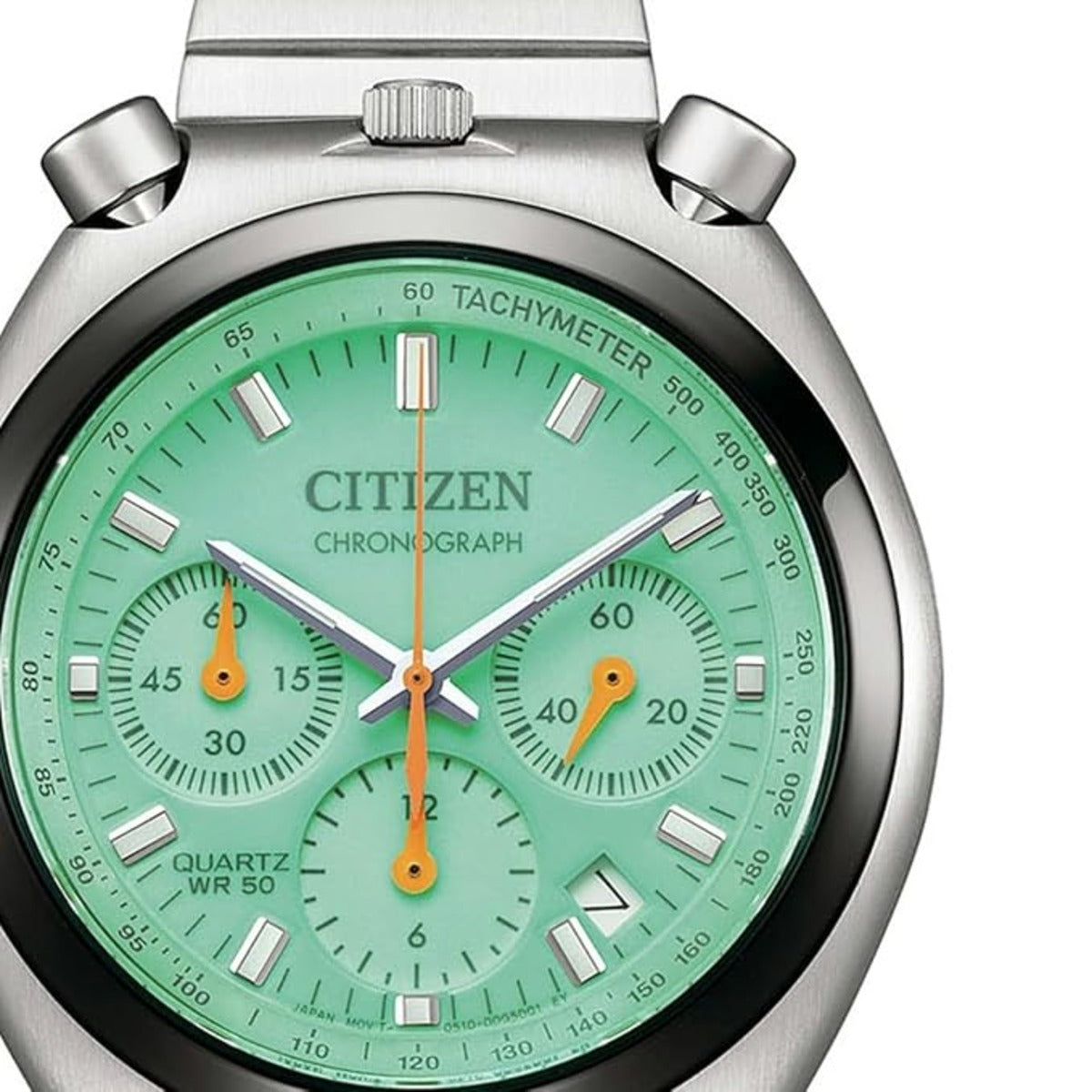 Citizen Quartz Green Dial Analog Chronograph Men's Watch AN3660-73X
