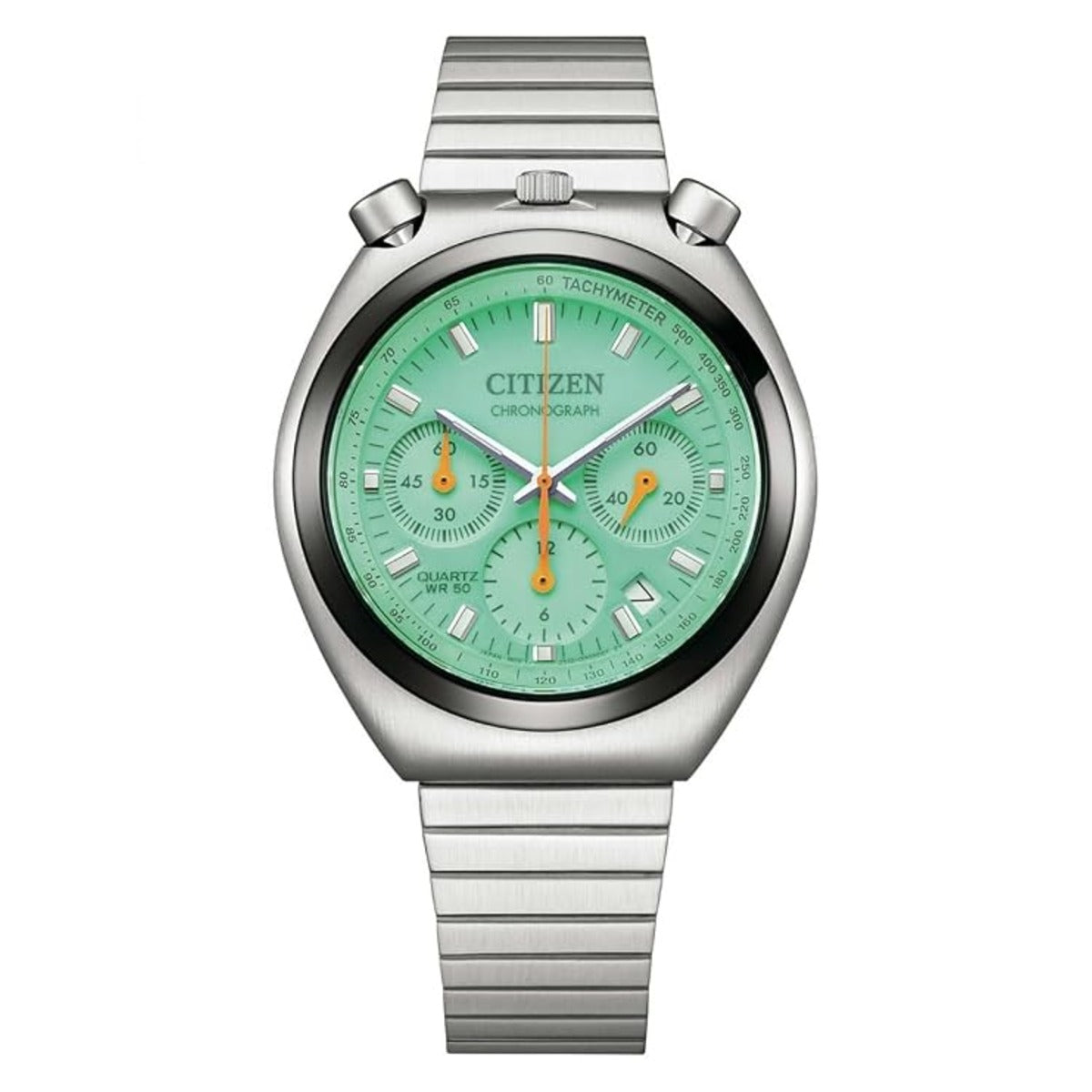 Citizen Quartz Green Dial Analog Chronograph Men's Watch AN3660-73X